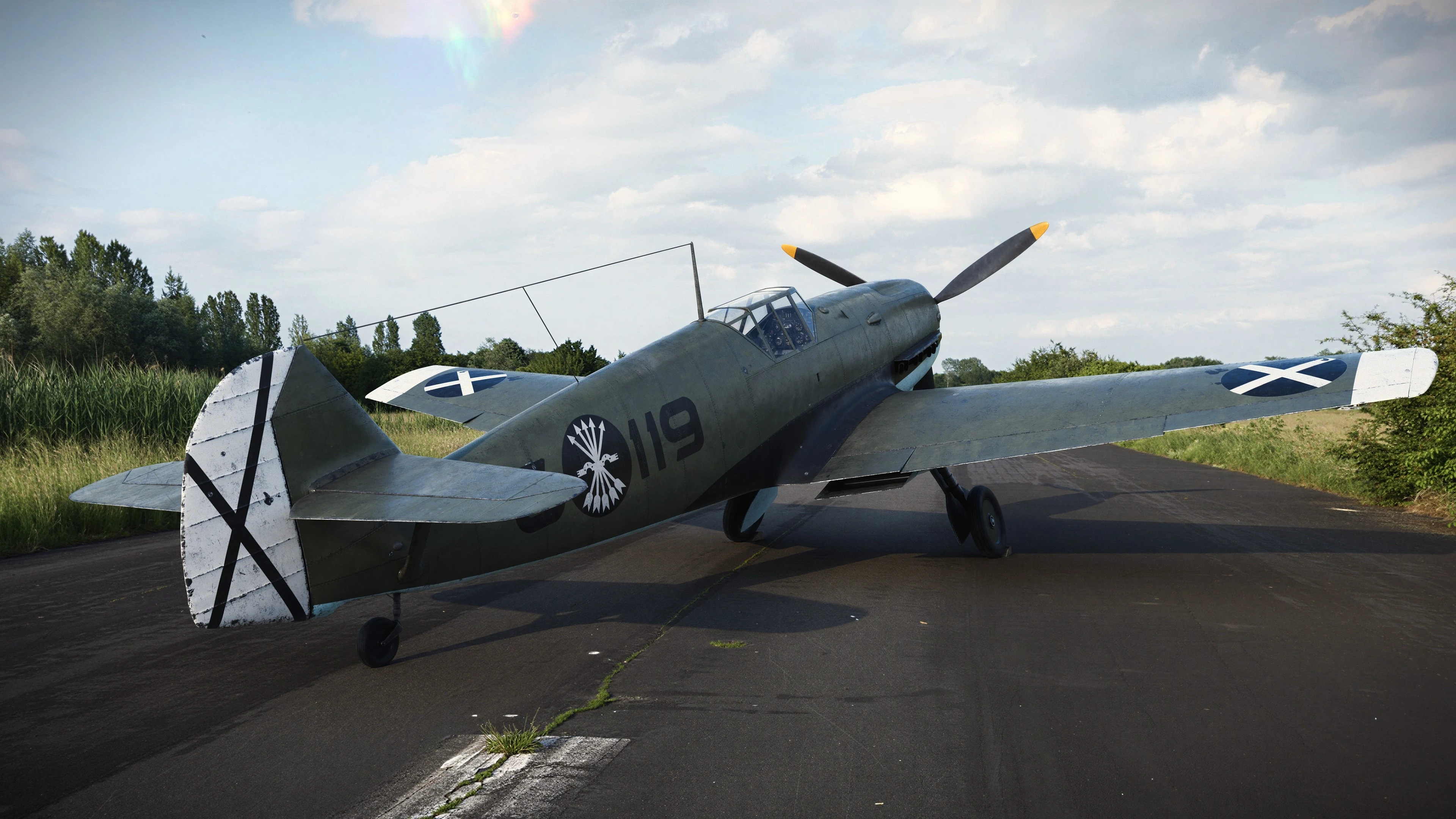 Hangar full CG render